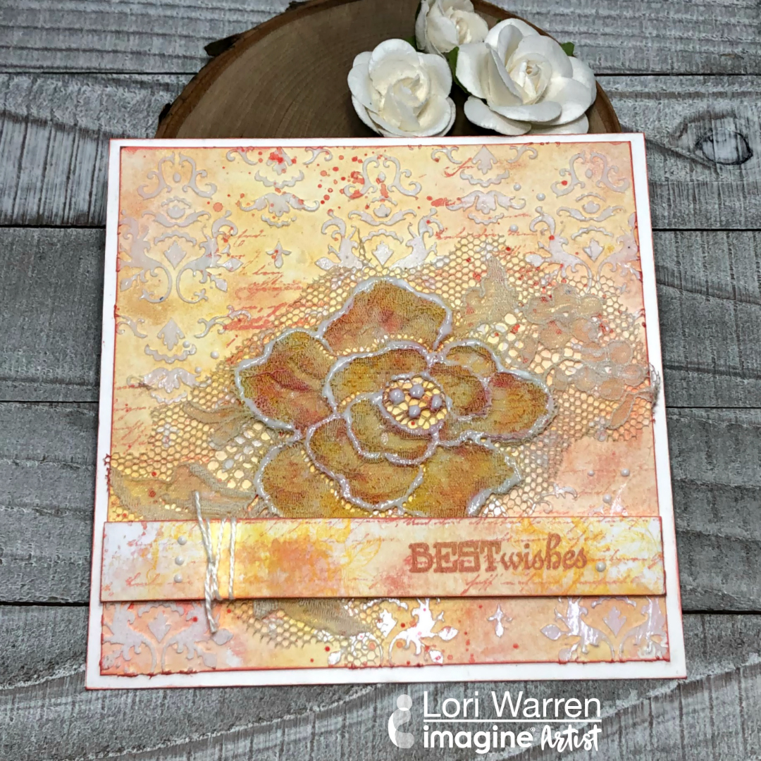 VersaMagic for a Mixed Media Best Wishes Card